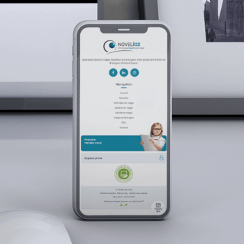 Le site Novelioz en version mobile