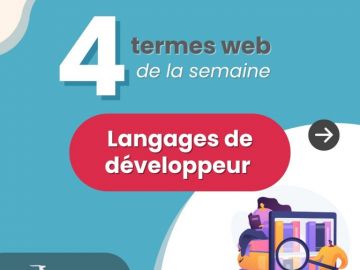 [#DicoDuWeb] Aujourd'hui, on s'intéresse aux langages de développeur ! 🤓

🔎 Zoom sur les termes : HTML , CSS, PHP, et Javascript.

#langages #dev...