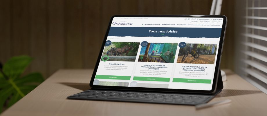Domaine du Treuscoat site web créé par WebGazelle