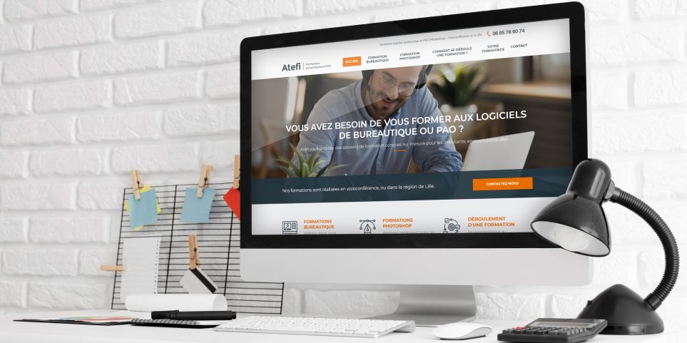 Atefi site web créé par WebGazelle