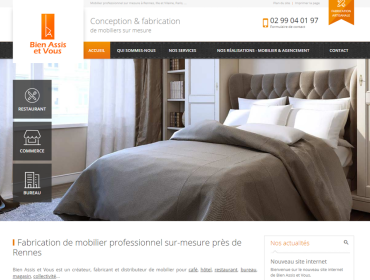 fabrication de mobilier, mobilier professionnel, mobilier sur mesure, rennes