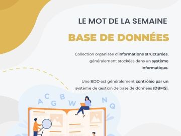 [#MotDeLaSemaine] Au programme aujourd'hui, définissons ensemble : LA BASE DE DONNÉES ! ?

#Dico #web #BDD #professionnel #agenceweb