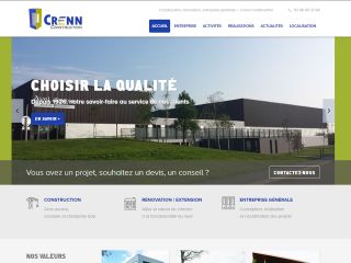 crenn construction, rénovation , entreprise générale , gros oeuvre, charpente, bardage, extension, brest