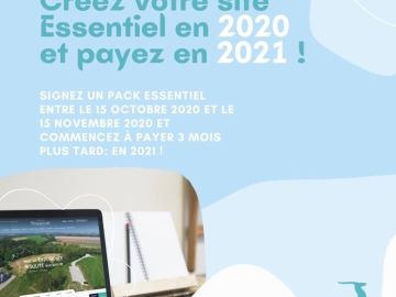 [#PromoduMois] ? On continue nos promos du mois d'octobre sur les packs Essentiel ! ? Commencez la création de votre site Internet maintenant et votre...